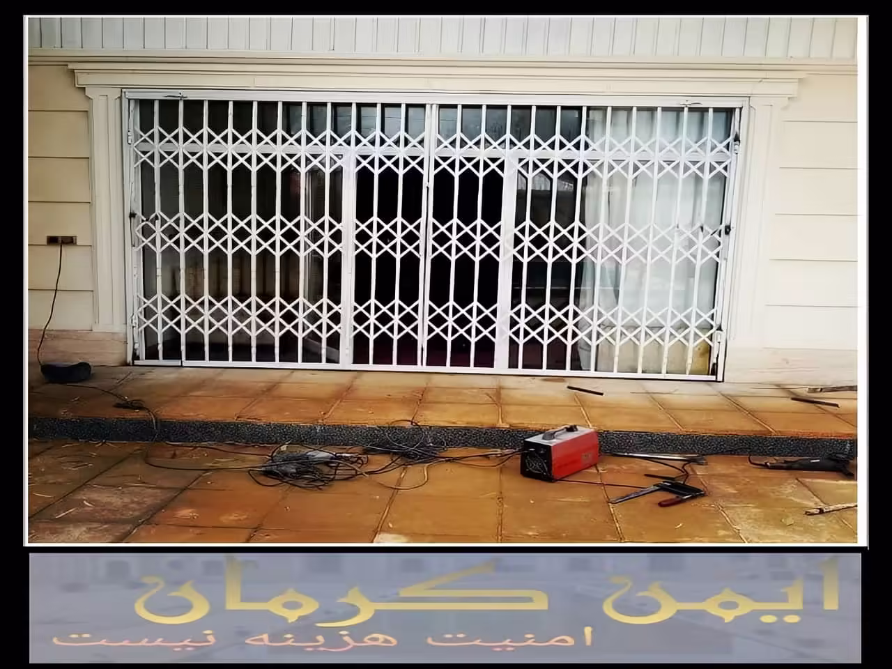 ابعاد درب آکاردئونی کرمان