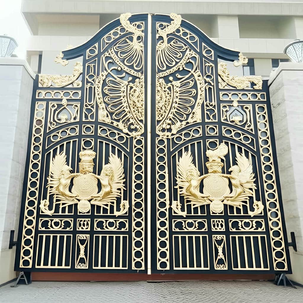 درب فرفورژه پارکینگ ساختمان&zwnj;های جدید در کرمان