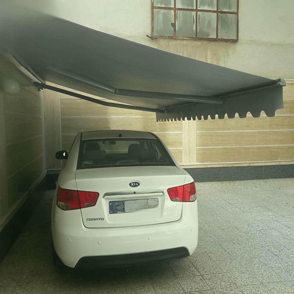سایبان برقی پارکینگ در کرمان