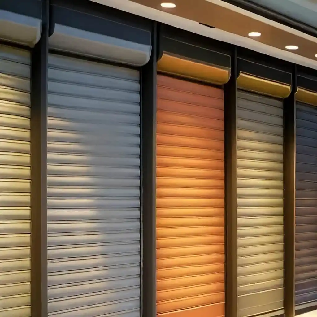 تیغه آلومینیومی کرکره برقی درب ورودی آپارتمان در کرمان