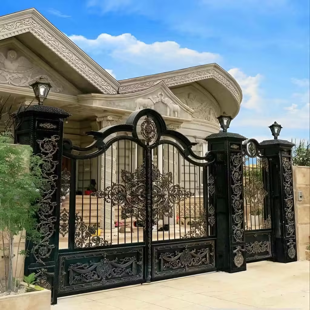 درب حیاط آهنی ضد سرقت در کرمان