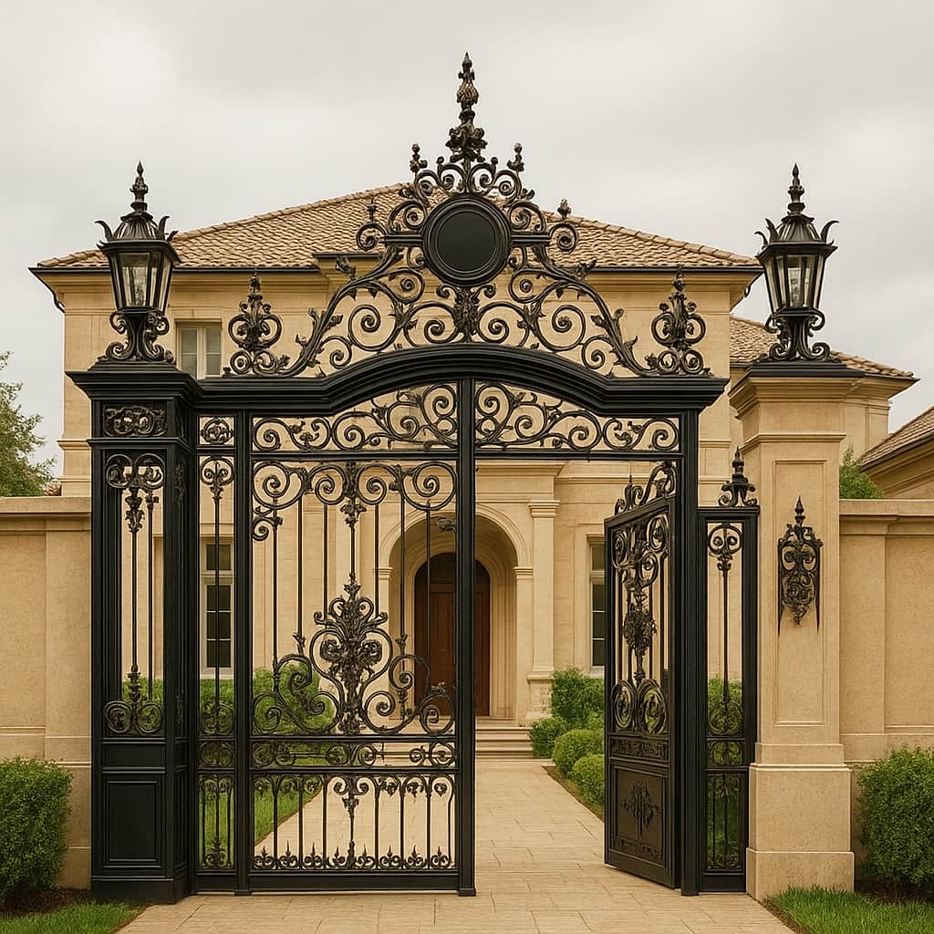 درب فلزی الیزابت فرفورژه در کرمان