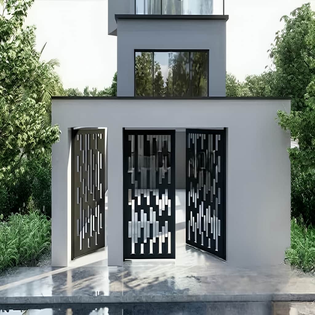 نصب درب مدرن جسیکا با ابعاد سفارشی در کرمان