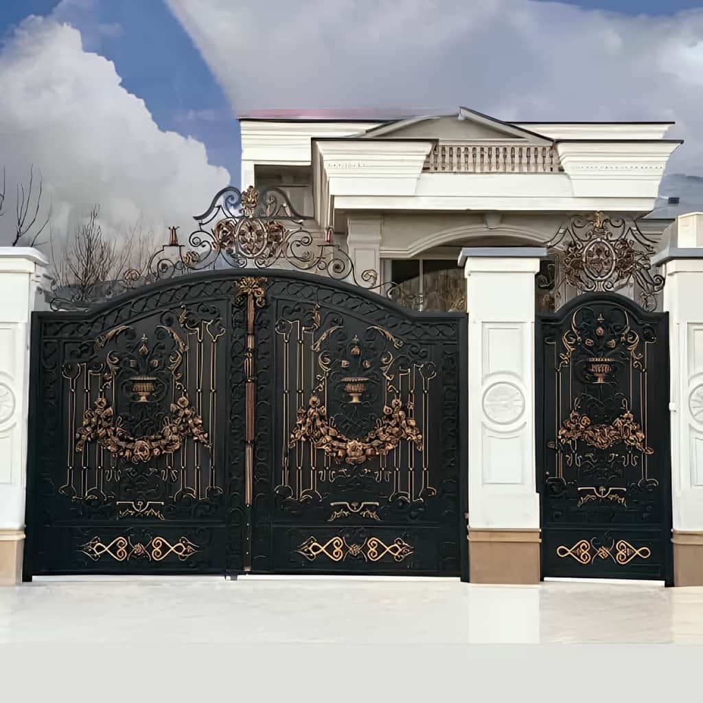 نصب درب فلزی موناکو با جوش CO₂ صنعتی در کرمان