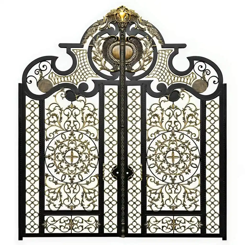 خرید درب فلزی میخک با طراحی هنری در کرمان