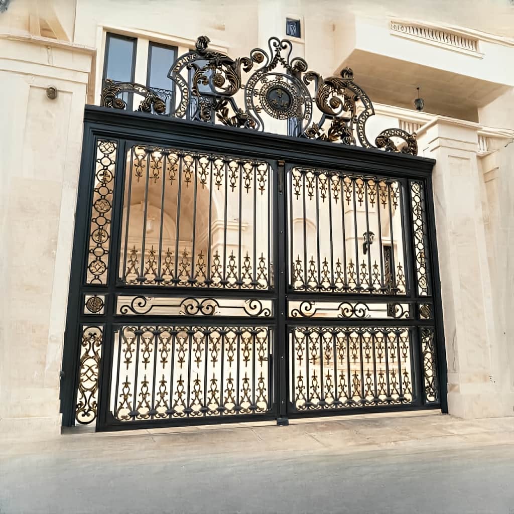 نصب درب فلزی ورسای با جوش CO₂ صنعتی در کرمان