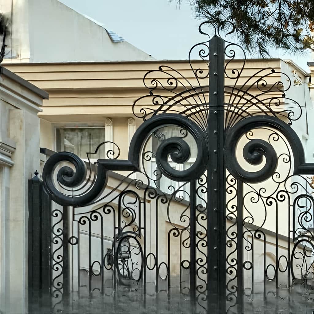 درب پارکینگ سنگین شاسی دوبل ورق‌دار برای دهانه عریض در کرمان
