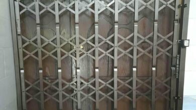 14 نمونه درب حفاظ فلزی ورودی واحد در کرمان