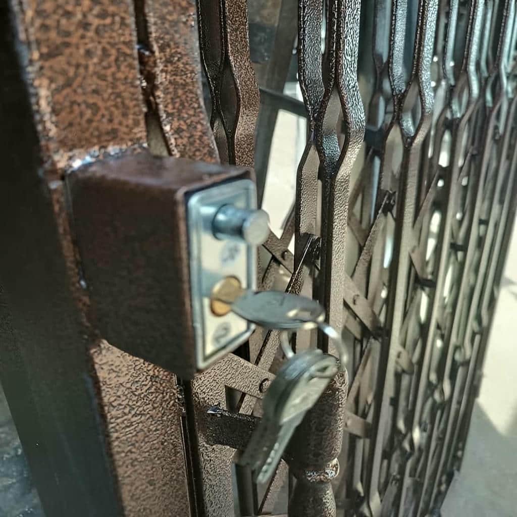نصب حفاظ آکاردئونی چهار گل برای ورودی واحد در کرمان