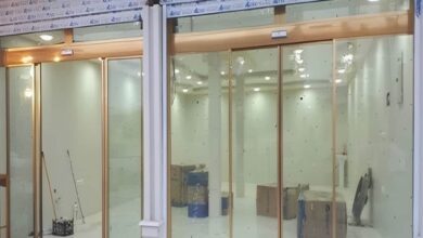 10 طرح درب اتوماتیک شیشه ای فریم لس سکوریت در کرمان