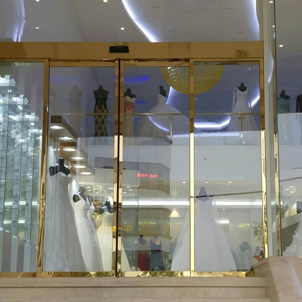 اجرای درب اتوماتیک شیشه ای هتل لابی تلسکوپی در کرمان