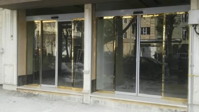 10 مدل درب اتوماتیک شیشه ای تلسکوپی عرض کم در کرمان