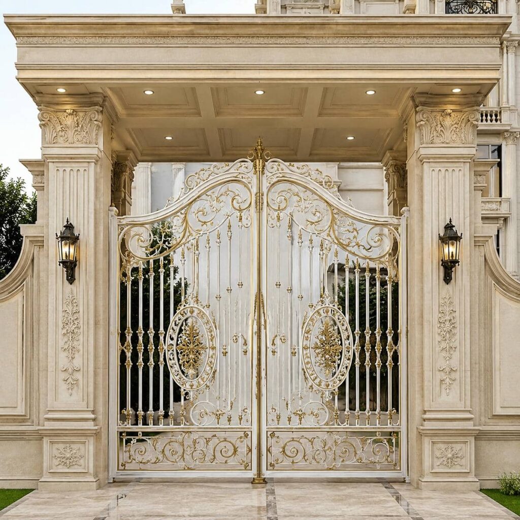 9 مدل درب ویلایی فرفورژه نمای رومی در کرمان