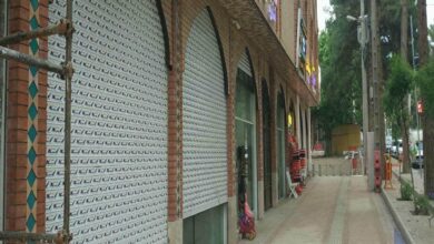 7 نمونه کرکره برقی مدرن نمای تجاری در کرمان