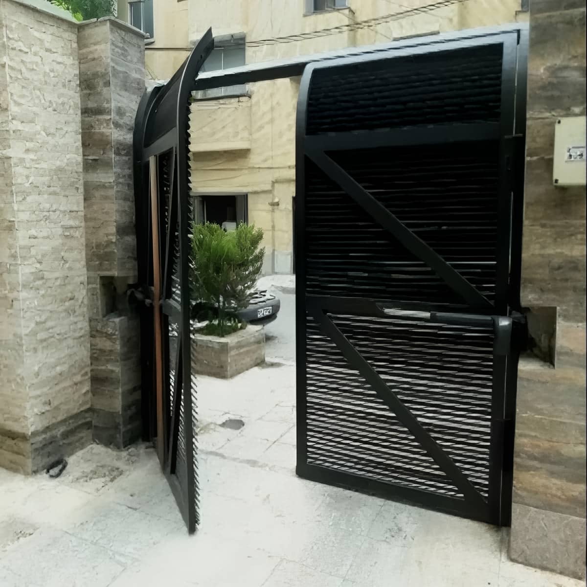 جک پارکینگی دو لنگه در کرمان