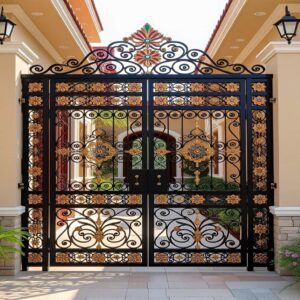 11 طرح درب پارکینگ فلزی دو لنگه در کرمان