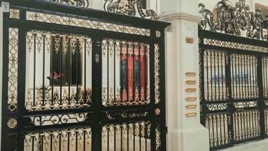 10 طرح درب پارکینگ کشویی محوطه در کرمان