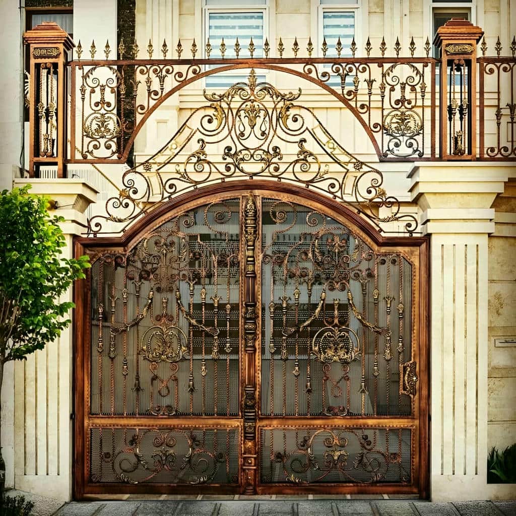 فروش درب حیاط ورودی محوطه کشویی در کرمان