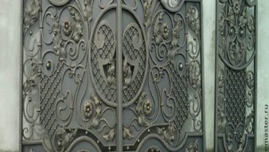 7 مدل درب حیاط پروفیلی کلاف دار در کرمان