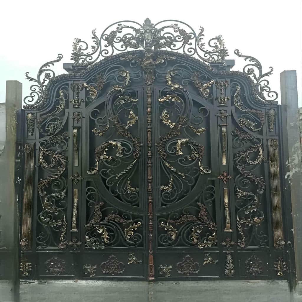 6 طرح درب ویلایی برش لیزری طرح هندسی در کرمان