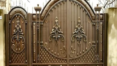 12 مدل درب فلزی CNC حیاط در کرمان