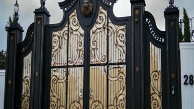 10 مدل درب پارکینگ CNC پنل فلزی در کرمان