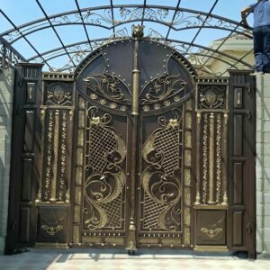 8 طرح درب پارکینگ دو لنگه عریض در کرمان