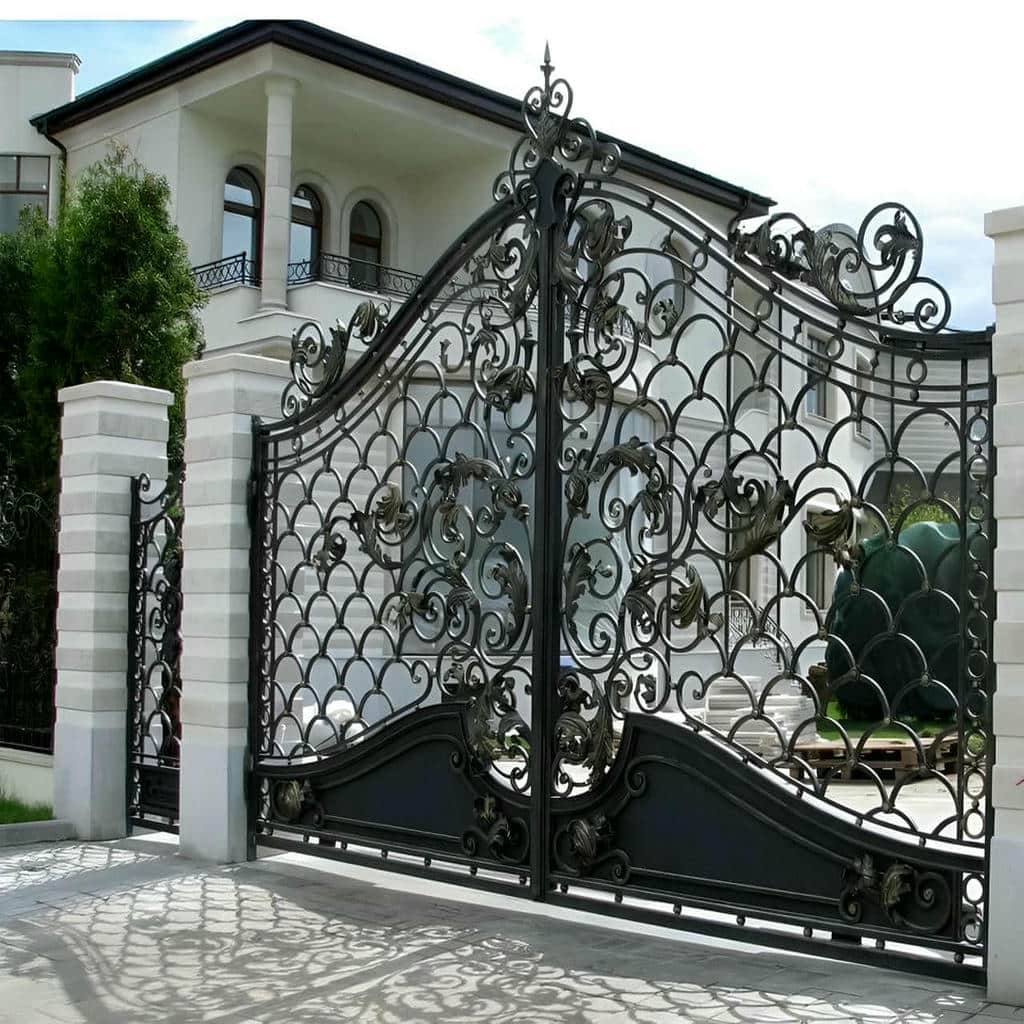 سفارش درب پارکینگ فلزی دو لنگه با بررسی ابعاد در کرمان