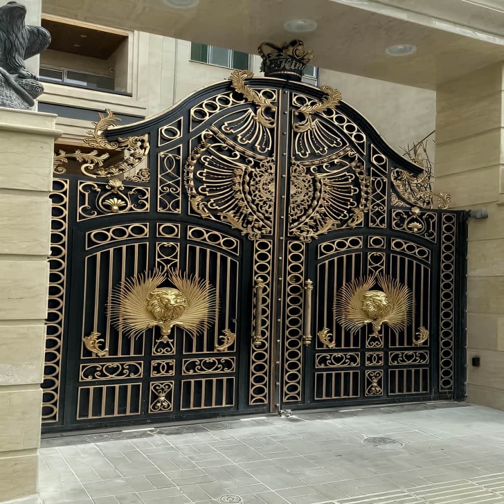 نصب درب ورودی فلزی لابی با چهارچوب تراز در کرمان