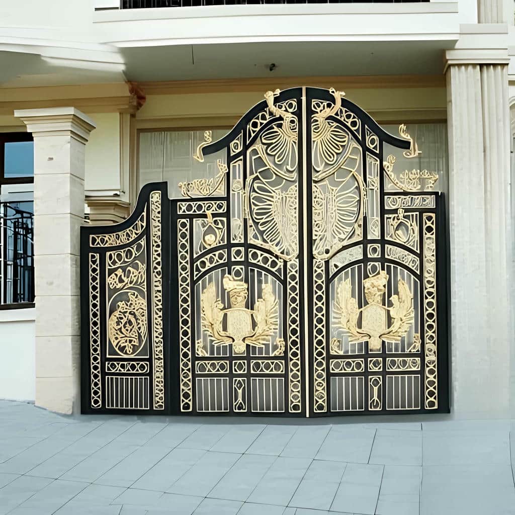 فروش درب حیاط ورق پانچ مدرن در کرمان