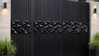 6 مدل درب حیاط CNC پنل مشبک در کرمان