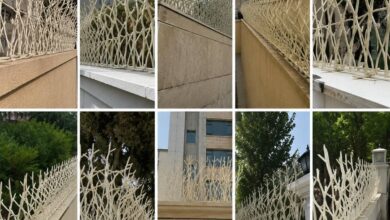 7 نمونه حفاظ دیوار رنگ کوره ای در کرمان