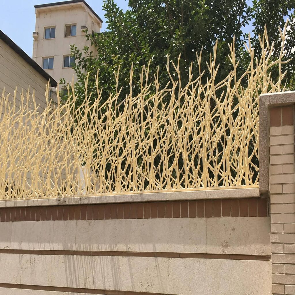 قیمت نرده حفاظ دیوار ساده بر اساس مشخصات سفارش در کرمان