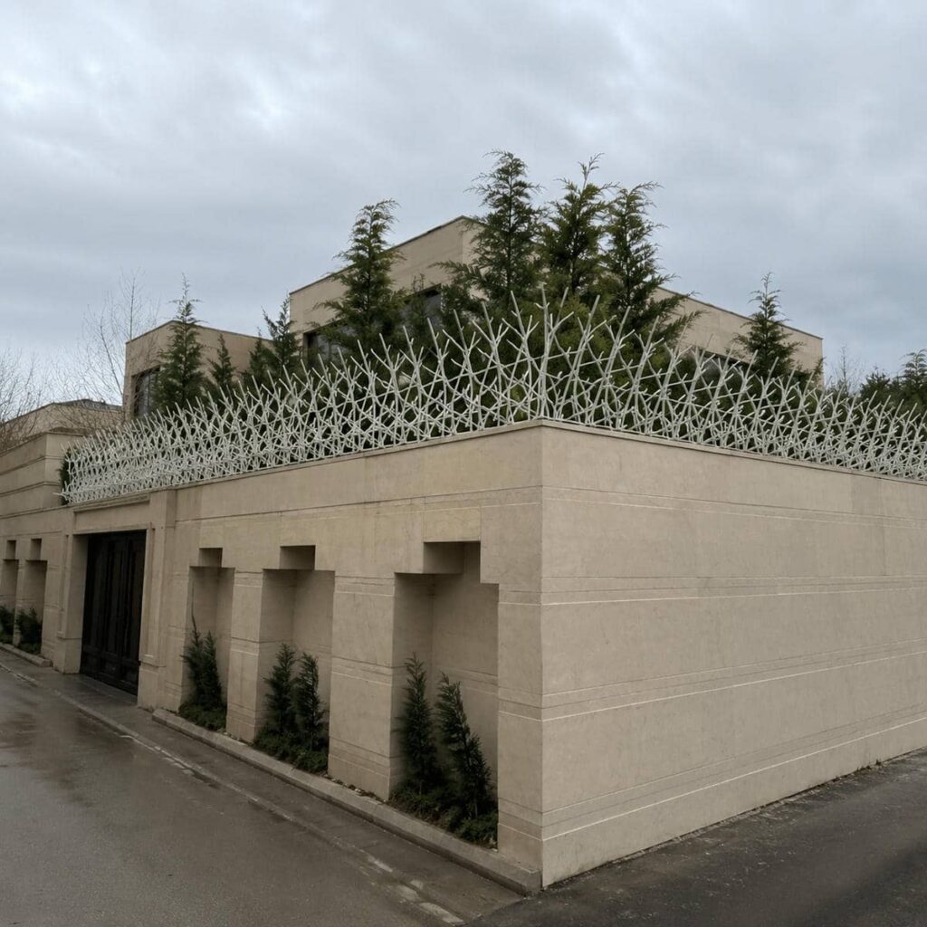 سفارش نرده حفاظ دیوار ساده با انتخاب ارتفاع مناسب در کرمان