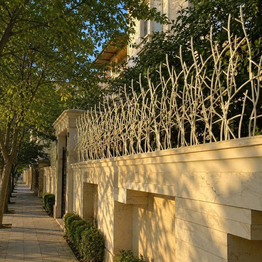 قیمت حفاظ روی دیوار حیاط مسکونی بر اساس مشخصات سفارش در کرمان