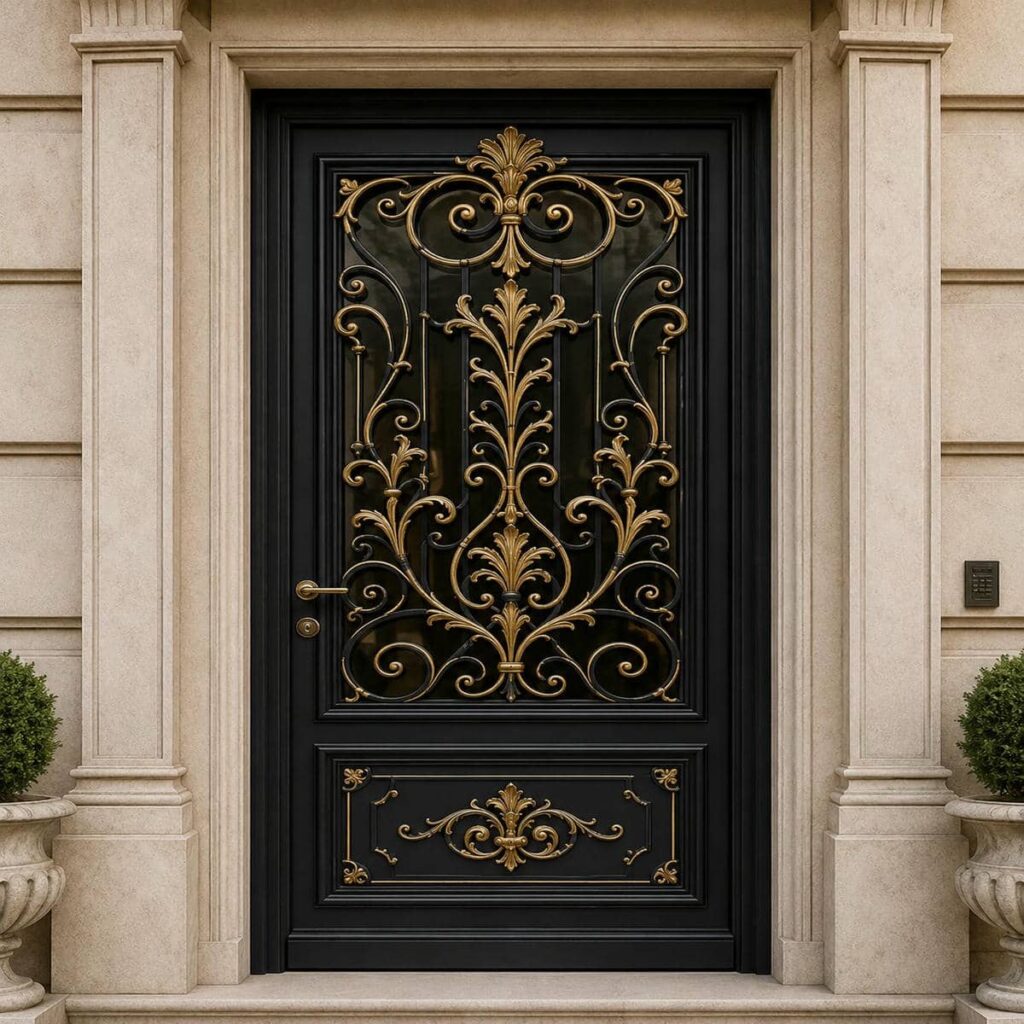 تولید درب حیاط کوچک نفررو ورق‌دار در کرمان