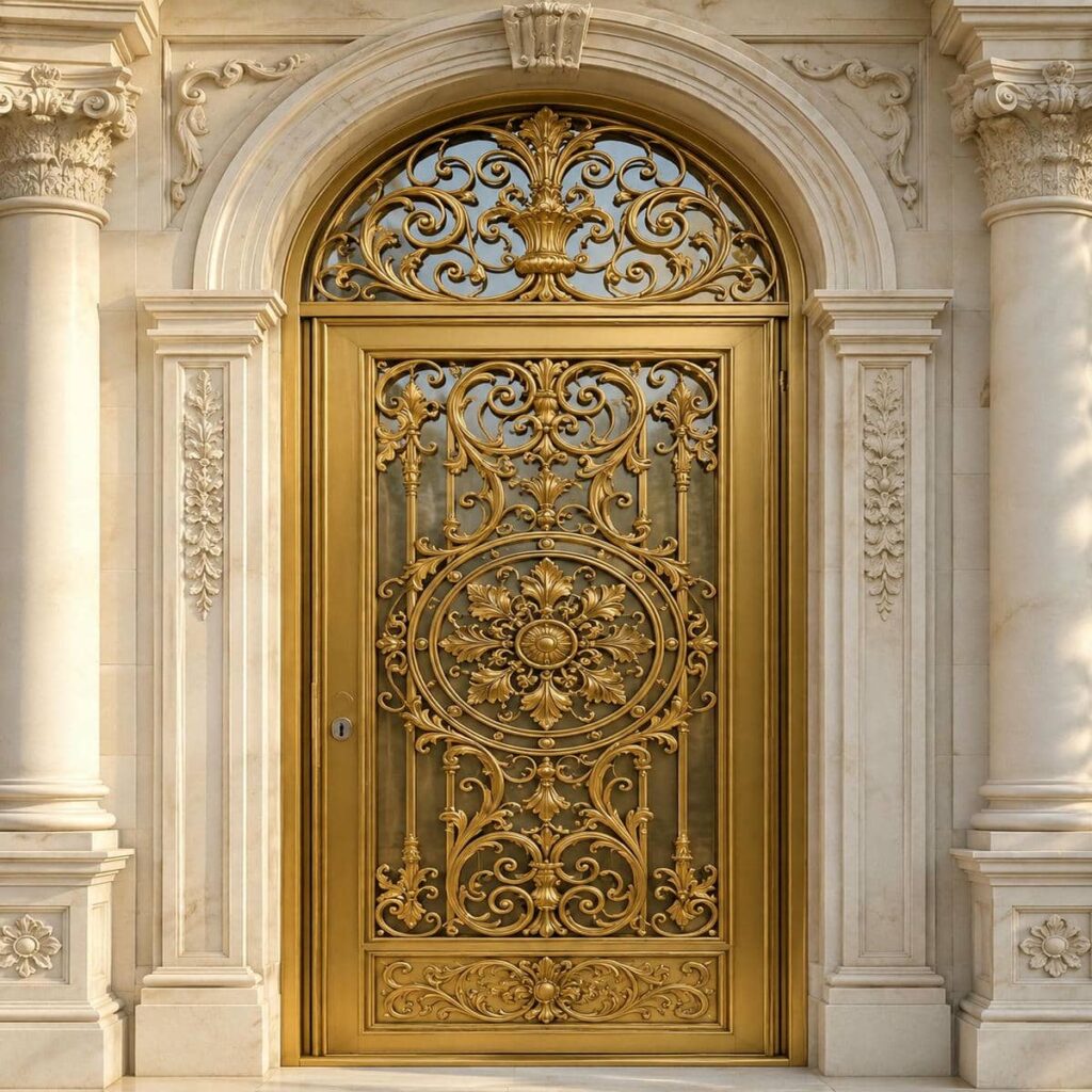 ساخت درب حیاط کوچک نفررو مدرن در کرمان