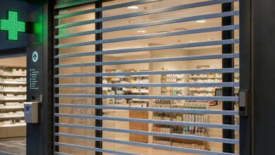 درب کرکره ای ساده فروشگاهی در کرمان