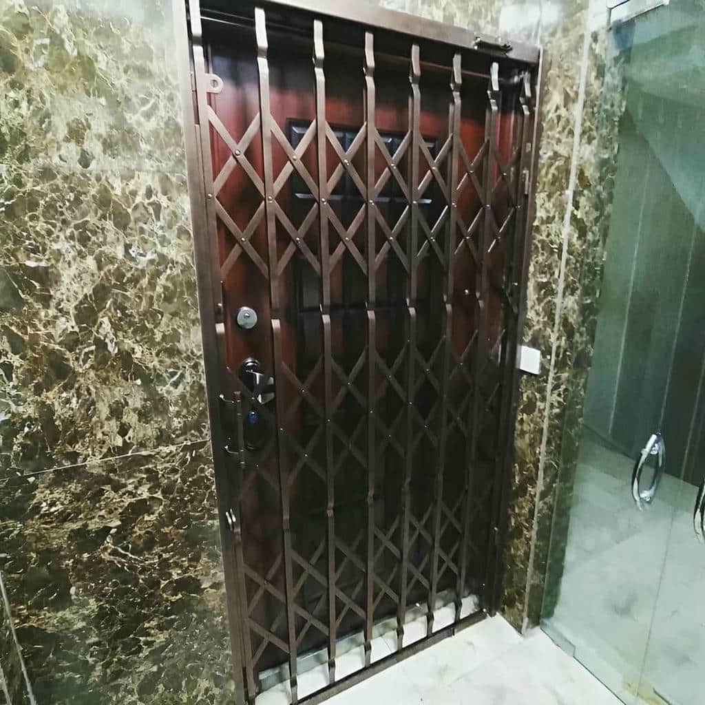 گارد آکاردئونی پرچ شده ساختمان