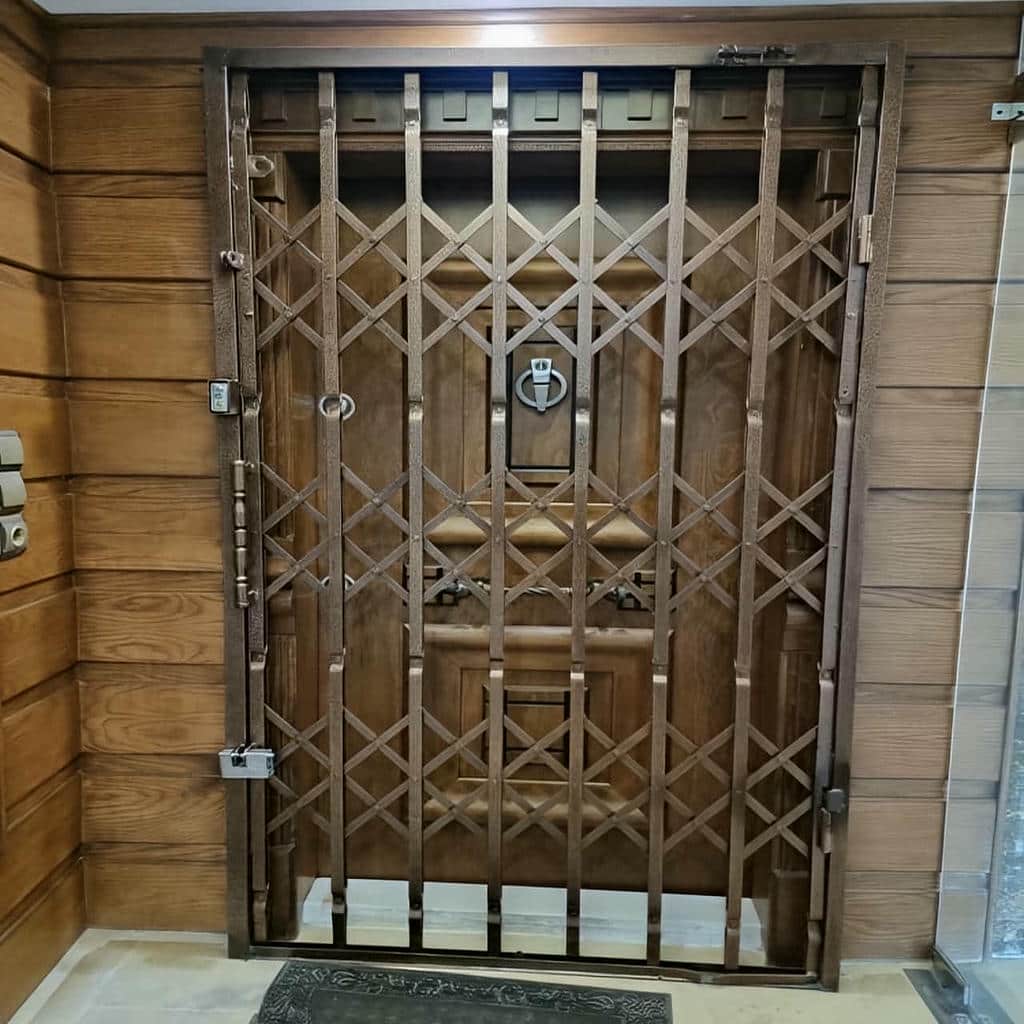 حفاظ آکاردئونی عریض با فریم فلزی مقاوم