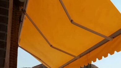 سایبان پارکینگ فلزی در فضای باز کرمان
