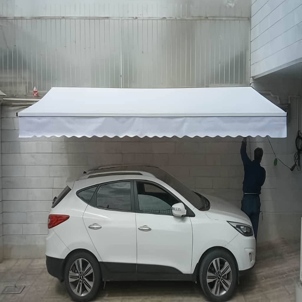 سایبان اتوماتیک بازویی برای ویلای کرمان