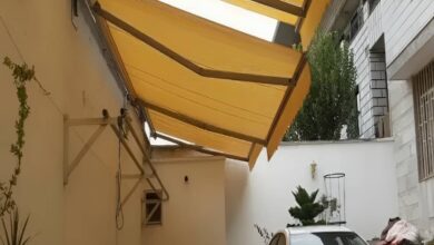 سایبان دوطرفه کرمان با پوشش مقاوم