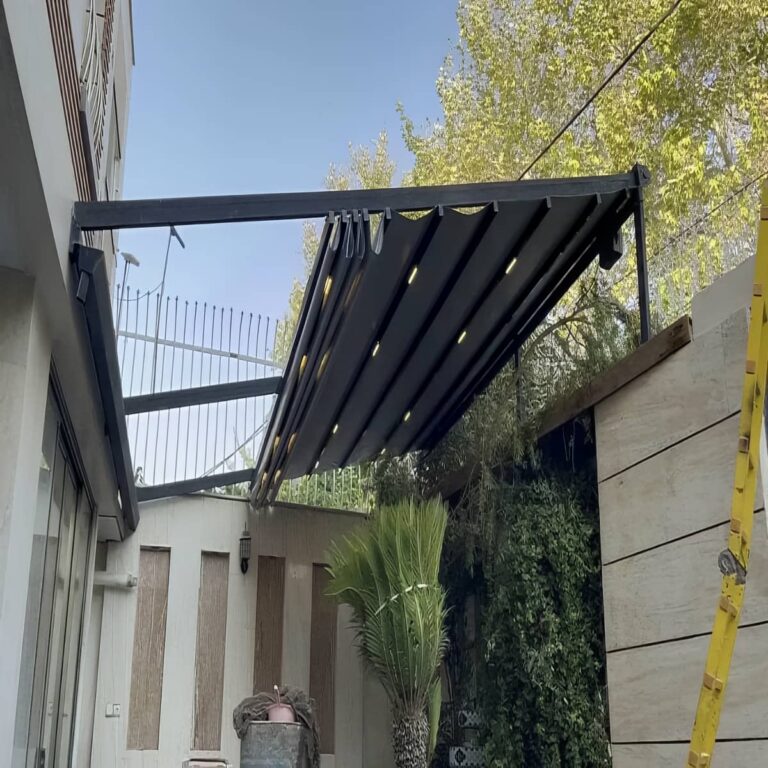 سایبان حیاط بازویی برای ورودی کرمان سایبان حیاط بازویی برای ورودی کرمان