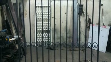 نرده پنجره آهنی ویلای مدرن در کرمان