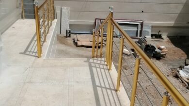 هندریل راه پله نصب شده در کرمان