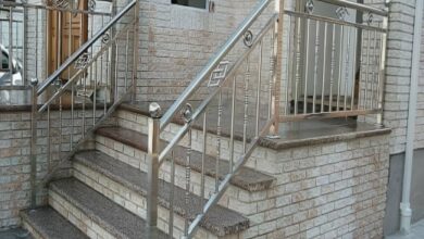 نرده استیل بالکن فضای گرم در کرمان