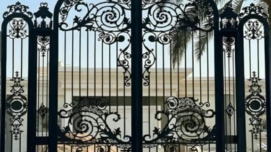 درب لاکچری حیاط مشکی در کرمان