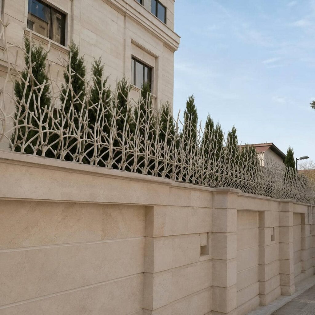 نمونه مقایسه نرده دیواری در کرمان