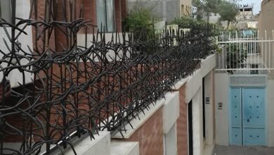 حفاظ آبشاری فلزی پروژه لوکس کرمان
